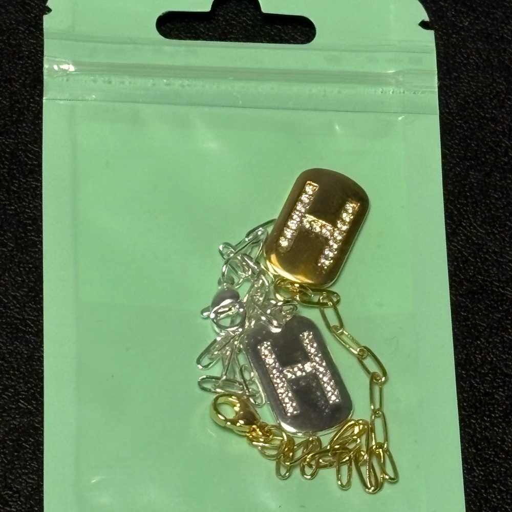 “H” Gold and Silver Charms